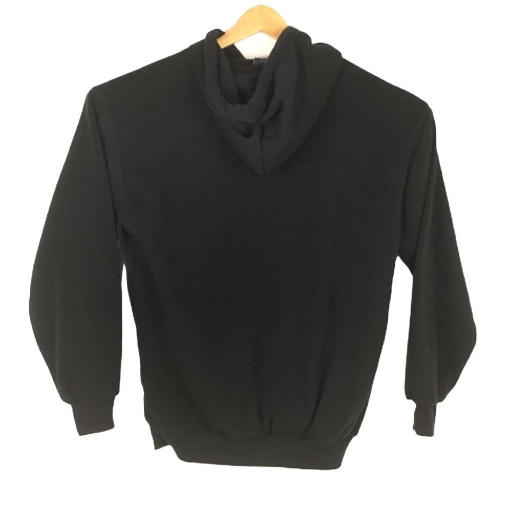 Original Deluxe XL Black "Fresh" Pullover Hoodie Kangaroo Pocket Long Sleeve NWT - Picture 2 of 7